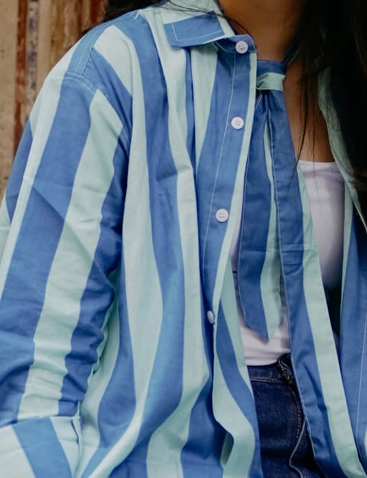 The Striped Shirt in Blue